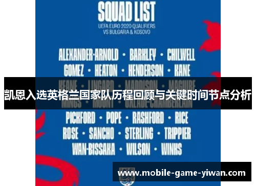 凯恩入选英格兰国家队历程回顾与关键时间节点分析